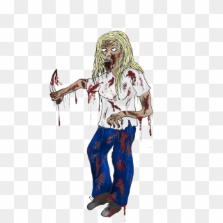 Personal Practice- Zombie Girl Clipart