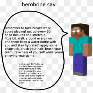 ・ﾟ✧ Tips With Herobrine - Cd Disc Template Clipart