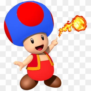 Jumping Mario Artwork - Fire Blue Toad Mario Clipart