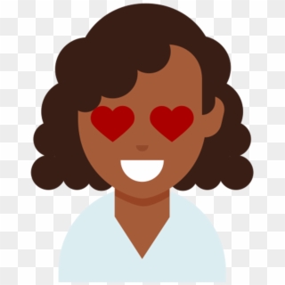 Service End Of Emojis - Curly Hair Girl Emoji Clipart