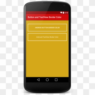 Button And Textview Border Color In Android - Absolute Layout Example In Android Clipart
