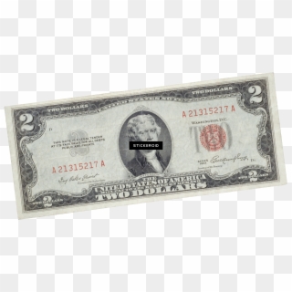 3073 X 1644 3 - 2 Dollar Bill Red Seal Clipart