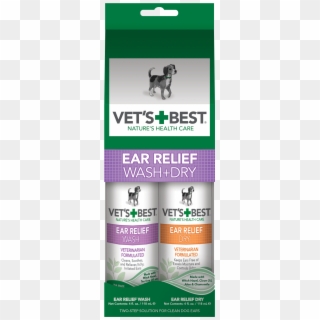 Vet's Best Dog Ear Cleaner Kit, Ear Relief Wash & Dry - Vet's Best Ear Relief Wash & Dry Clipart