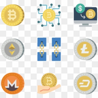 Cryptocurrency Png - Crypto Flat Icon Svg Clipart