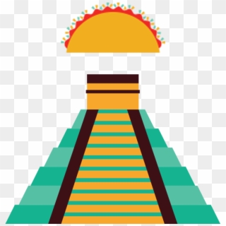 History Of The Taco Mexican Temple - Vector Graphics Clipart