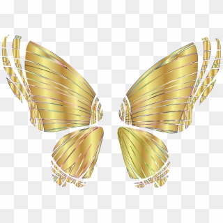 Big Image - Butterfly Wings Transparent Background Png Clipart