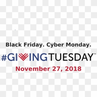 Cyber Monday - - Giving Tuesday 2018 Logo Clipart