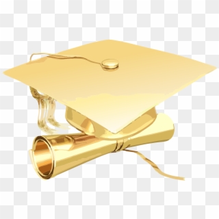 Doctorados - Gold Graduation Cap Png Clipart
