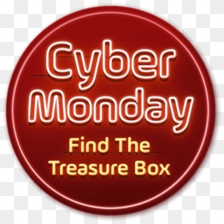 Find Treasure Box On Cyber Monday - Circle Clipart