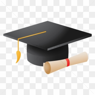 Mortarboard Png Hd - Mortarboard And Scroll Clipart