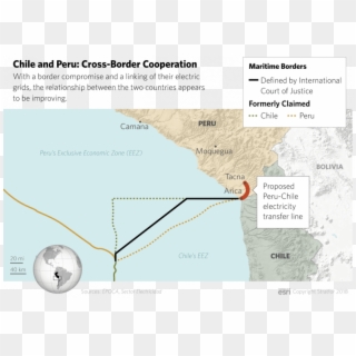 Just Two Years After The Ruling, Chile's Defense Ministry - Map Clipart