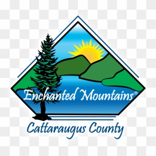 Enchanted Mountains Logo With Glow - Enchanted Mountains New York Clipart