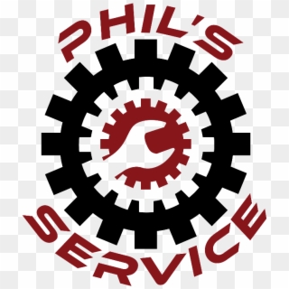 Phil's Service Logo Web - Vector Graphics Clipart