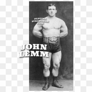 Another Look At A Very Rare Picture Of Wrestler John - John Lemm Strongman Clipart