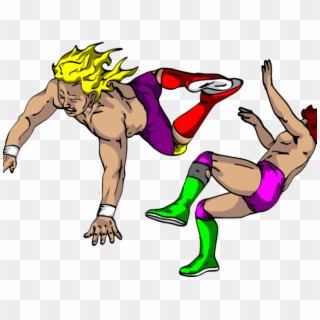 Wrestler Clipart Olympic Wrestling - Pro Wrestling Characters Art - Png Download