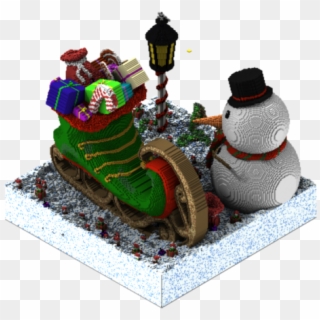 Christmas Ski Boot - Birthday Cake Clipart
