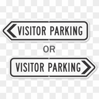 Visitor Parking Arrow Sign - Parking Sign Clipart