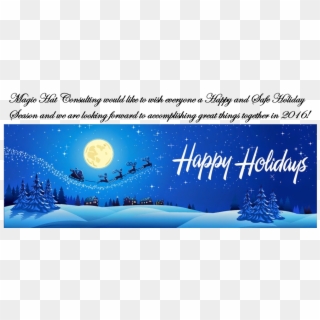 Magic Hat Consulting Followed - Christmas Card Clipart