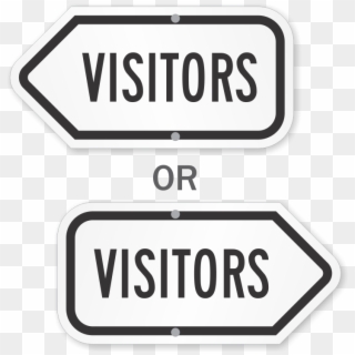 Visitor Arrow Sign - Sign Clipart
