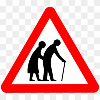 How To Tell If You're Becoming An “old Person” - Old People Crossing Road Sign Clipart