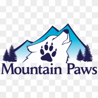 Mountain Paws Dog Sledding - Mushing Logo Clipart