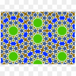 Islam Circle Sky Png - Islamic Geometric Green Clipart
