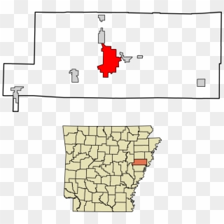 Francis County Arkansas Incorporated And Unincorporated Clipart