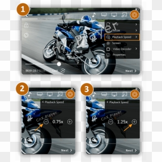 Cnx Player - Motorcycle Clipart