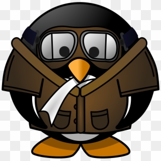This Free Icons Png Design Of Pilot Penguin - Penguin Pilot Clipart