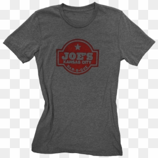 Joe's Kansas City Bar B Que Logo Tee With Red Print - Label Clipart