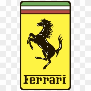 Die Form Des Emblems Variiert Je Nach Modetrend Im - Ferrari Logo Black And White Clipart
