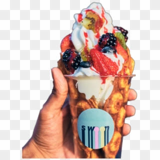 Frozen Yogurt - Cream Clipart