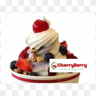 Get $20 To Cherry Berry Frozen Yogurt Bar For Just - Cherry Berry Clipart