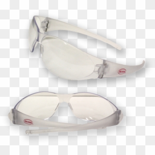 Boss® Lightweight Wrap Around Safety Glasses Clear - Reflection Clipart