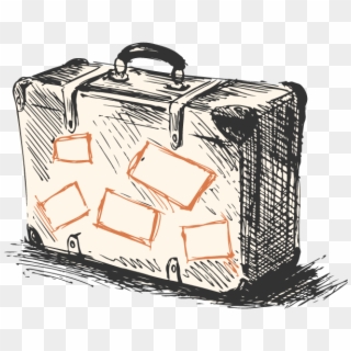 I Need Travel - Suitcase Sketch Clipart