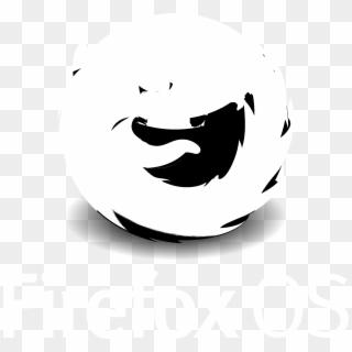 Firefox Os Logo Black And White - Sphere Clipart
