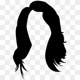 I - Long Hair Silhouette Png Clipart