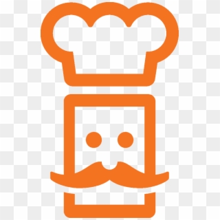 Food Tech Connect Logo No Background - Orange Chef Clipart