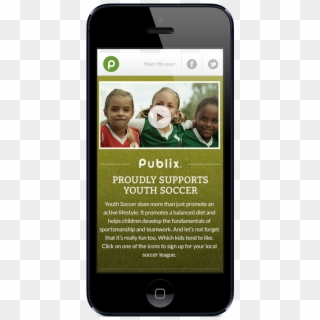 Publix Proudly Supporting Youth Soccer - Iphone Clipart