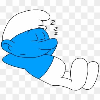 Lazy Smurf - Lazy Smurf Png Clipart