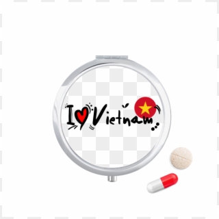 I Love Vietnam Word Flag Love Heart Illustration Travel - Medicine Clipart