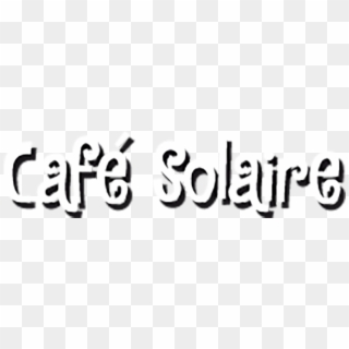 Cafesolaire4 - Calligraphy Clipart