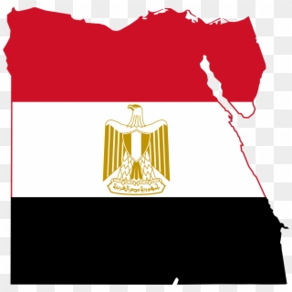 Flag-map Of Egypt - Egypt Flag Svg Clipart