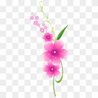 Download Floral Pink Decoration Png Clipart Png Photo - Periwinkle Transparent Png