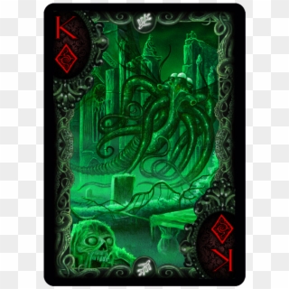 I Love Cool Cards - Cthulhu Bicycle Cards Clipart