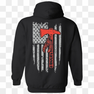 Native Inspired Battle Axe Flag Hoodies - Sweatshirt Clipart