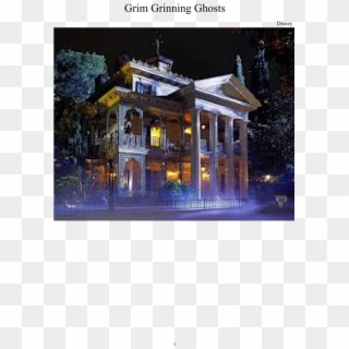 Grim Grinning Ghosts Sheet Music Composed By Disney - Disneyland Haunted Mansion Clipart
