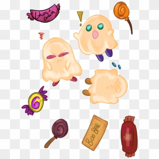 Candy Ghosts Clipart