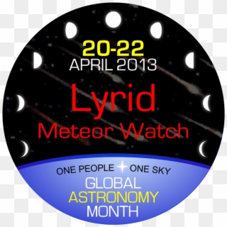 The Lyrid Meteor Shower Peaks On The Evening And Early - Global Astronomy Month Clipart