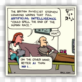 Stephen Hawking, Ai And No "i" - Cartoon Clipart